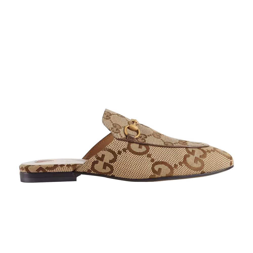 Gucci Women's Jumbo GG Princetown Slipper Camel