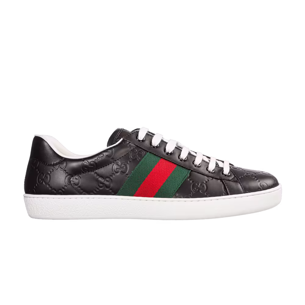 Gucci Ace Black Logo