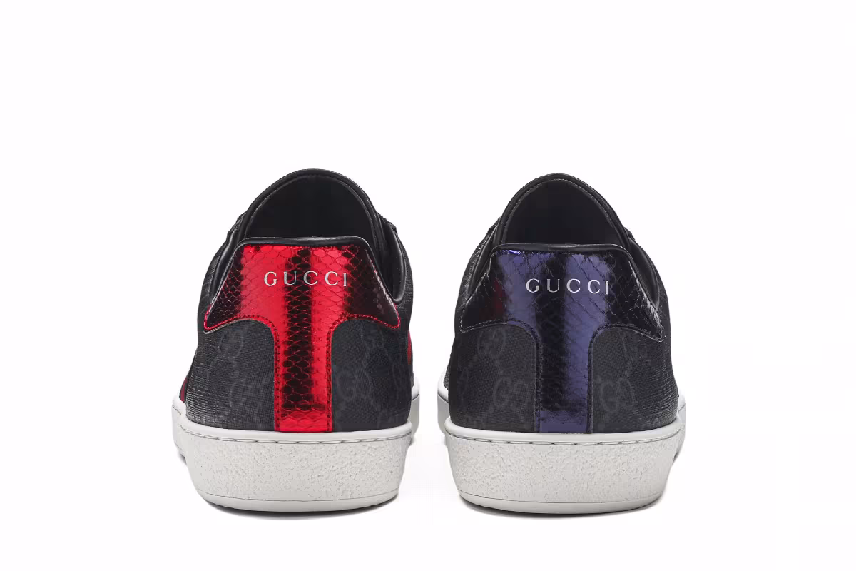 Gucci Ace GG Supreme Black Grey, view 7