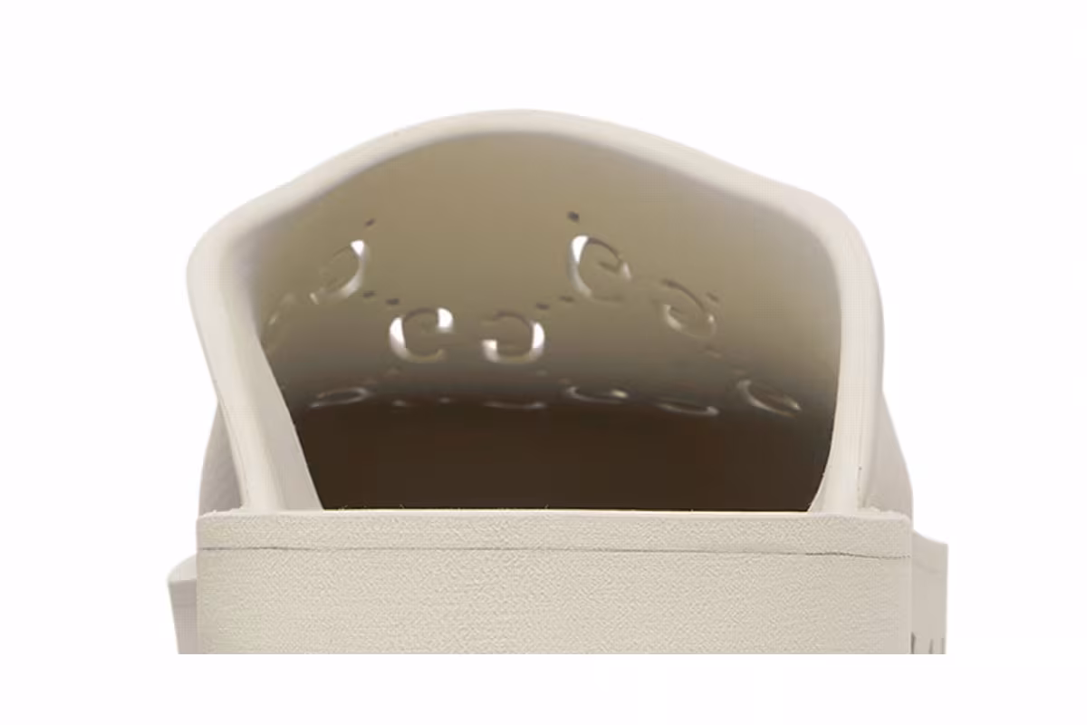 Gucci Slip On Sandal Cut Out Monogram - Mystic White, view 8