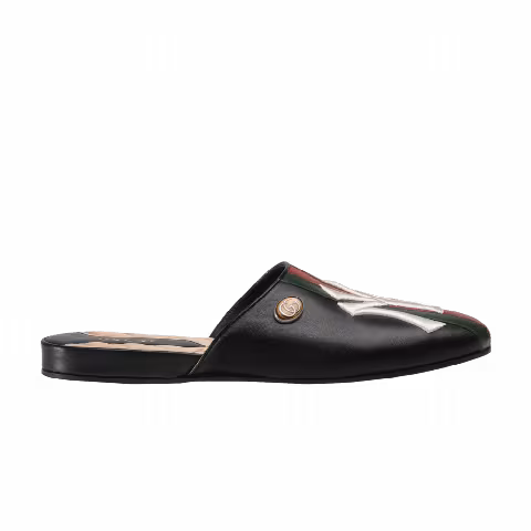 New York Yankees x Gucci Wmns Princetown Slipper 'Black'