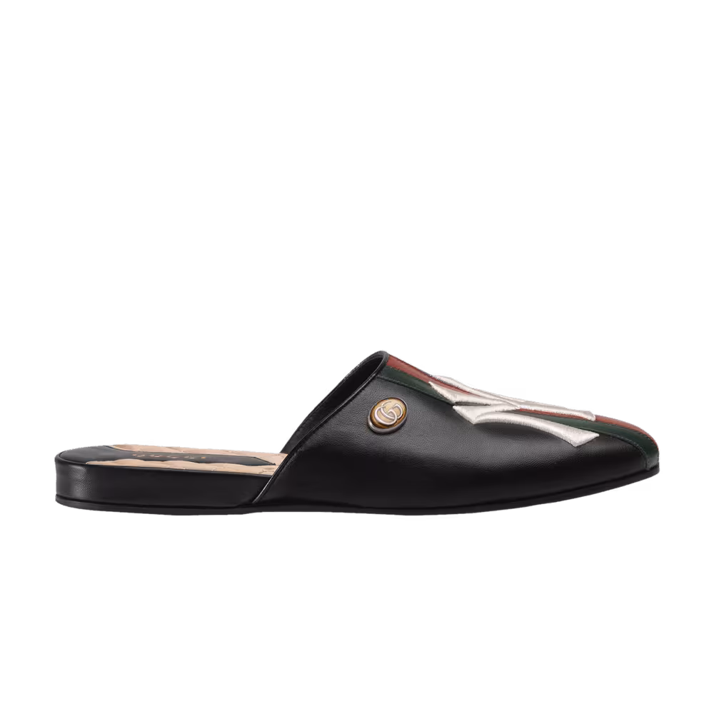 New York Yankees x Gucci Women's Princetown Slipper Black