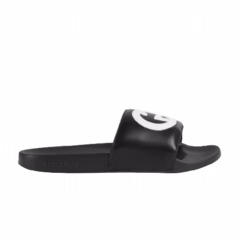 Gucci Wmns Slide 'Interlocking G - Black White'
