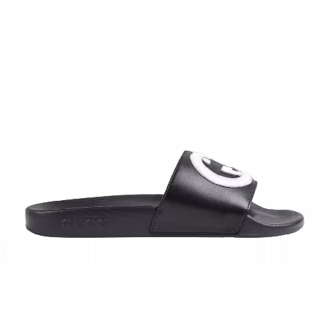 Gucci Slide Kids 'Interlocking G - Black White'