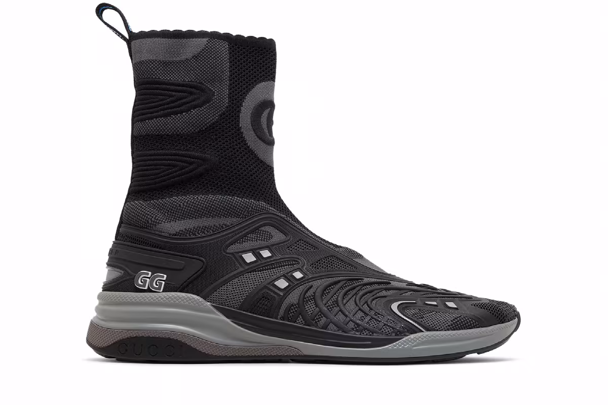 Gucci Ultrapace R Mid Black Grey, view 2