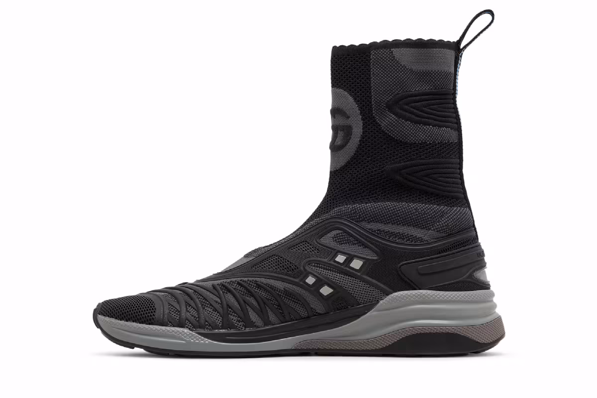 Gucci Ultrapace R Mid Black Grey, view 4