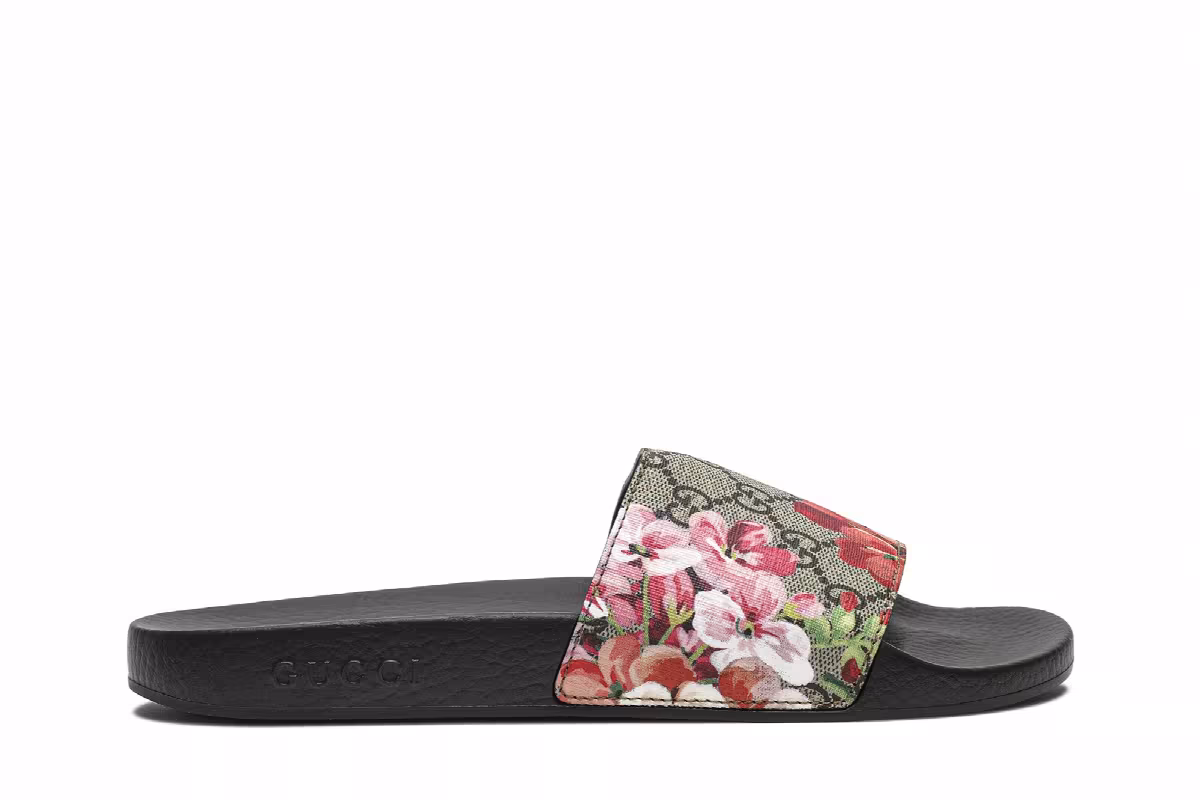 Gucci Women's GG Supreme Slide Blooms, view 2