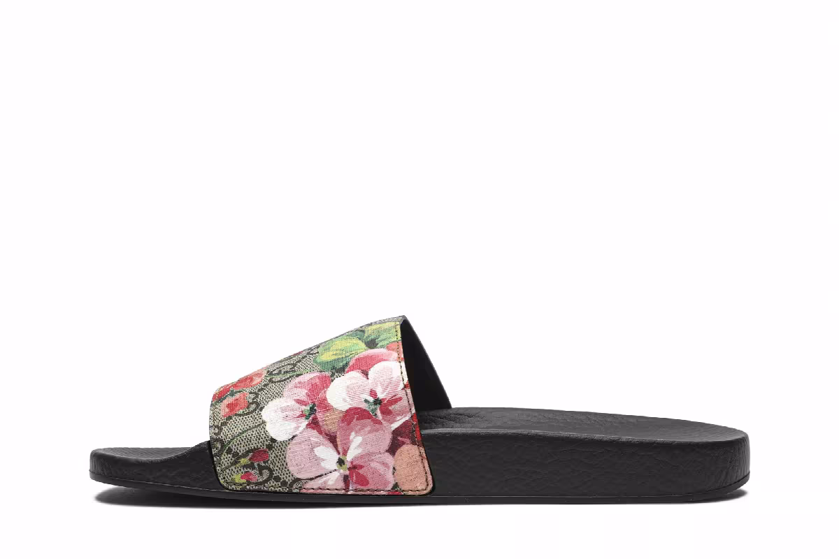 Gucci Women's GG Supreme Slide Blooms, view 4