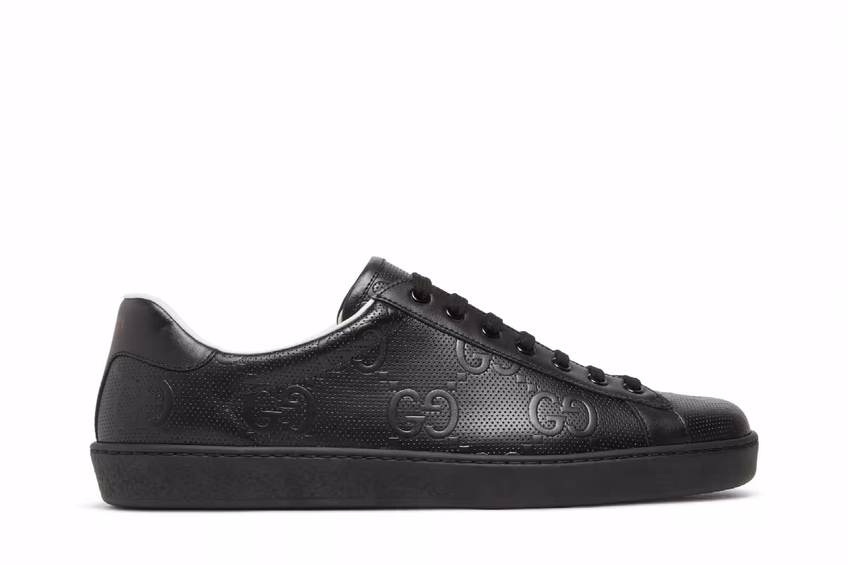 Gucci Ace GG Embossed - Black, view 2