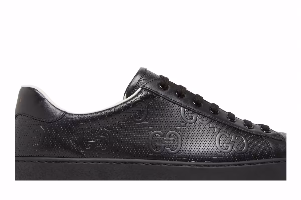 Gucci Ace GG Embossed - Black, view 3