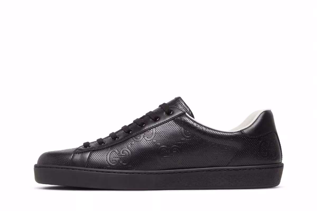 Gucci Ace GG Embossed - Black, view 4