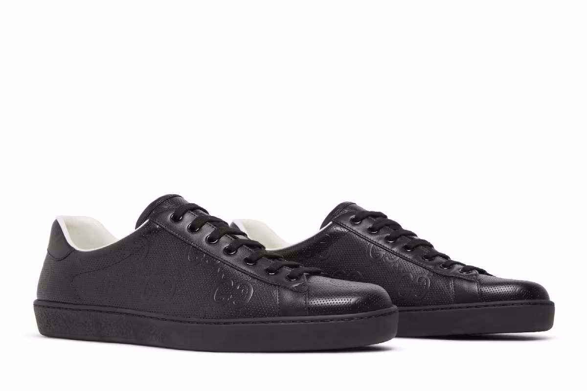 Gucci Ace GG Embossed - Black, view 9