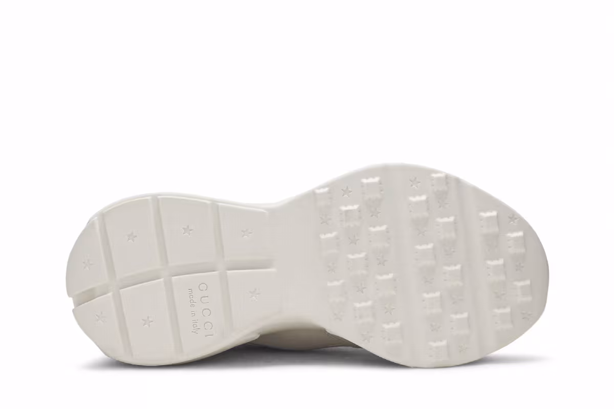 Gucci Rhyton Leather Sneaker Vintage Logo, view 5