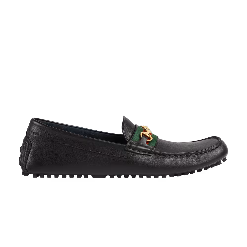 Gucci Driver Horsebit - Black Green Red