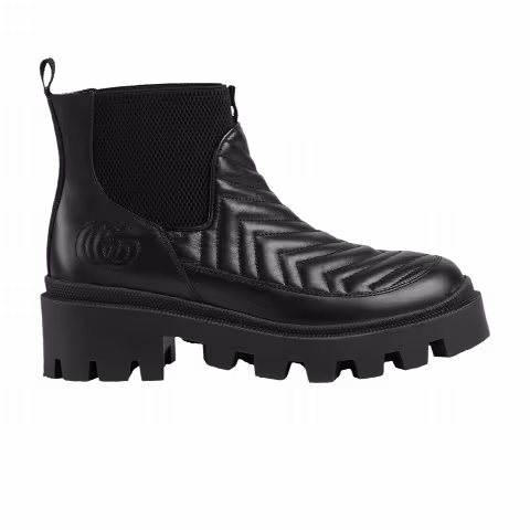 Gucci Wmns Matelassé Chelsea Boot 'Triple Black'