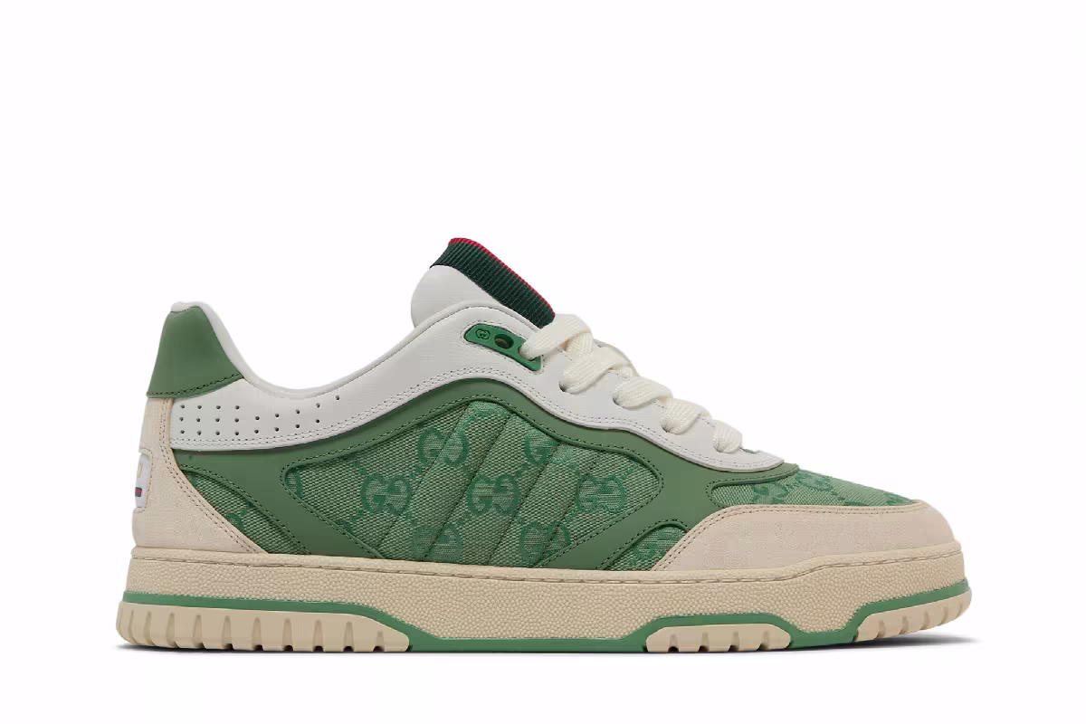 Gucci Re-Web Sneaker GG Canvas - Ivory Green, view 2