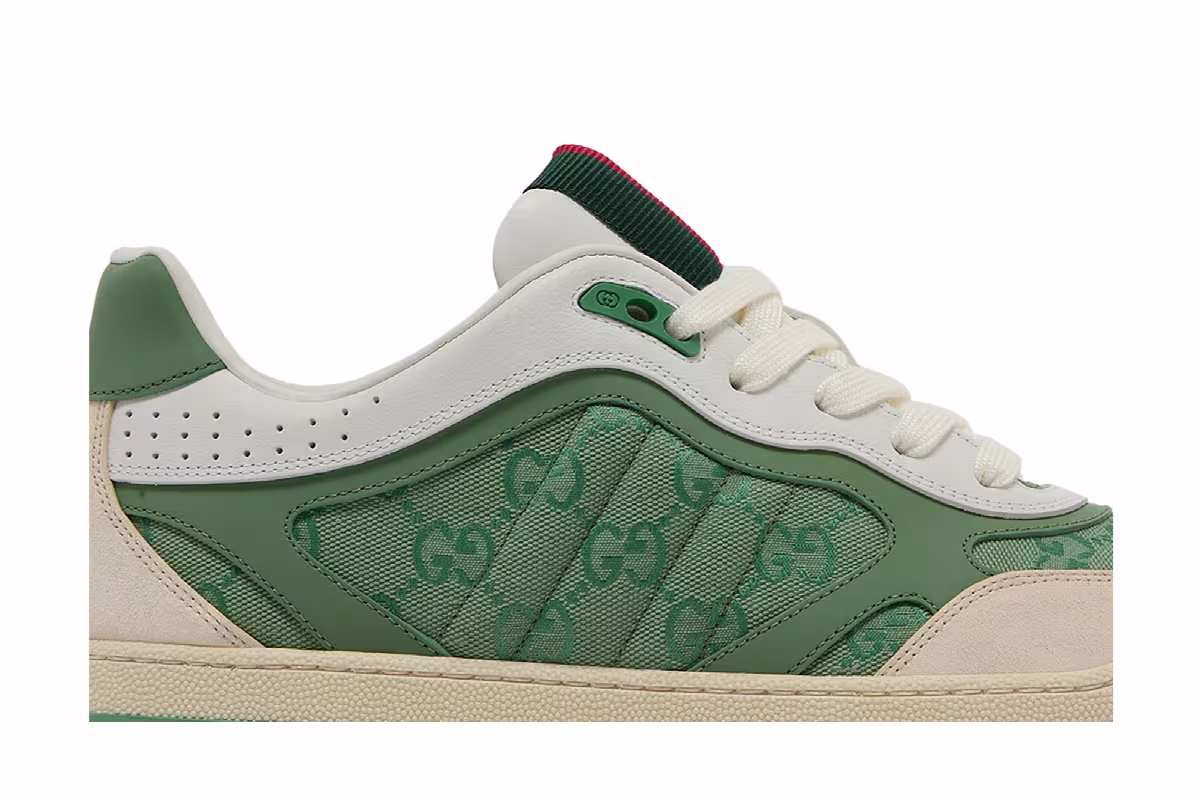 Gucci Re-Web Sneaker GG Canvas - Ivory Green, view 3