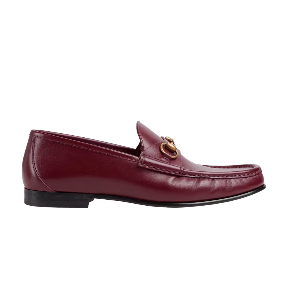 Gucci 1953 Horsebit Leather Loafer Rosso Ancora