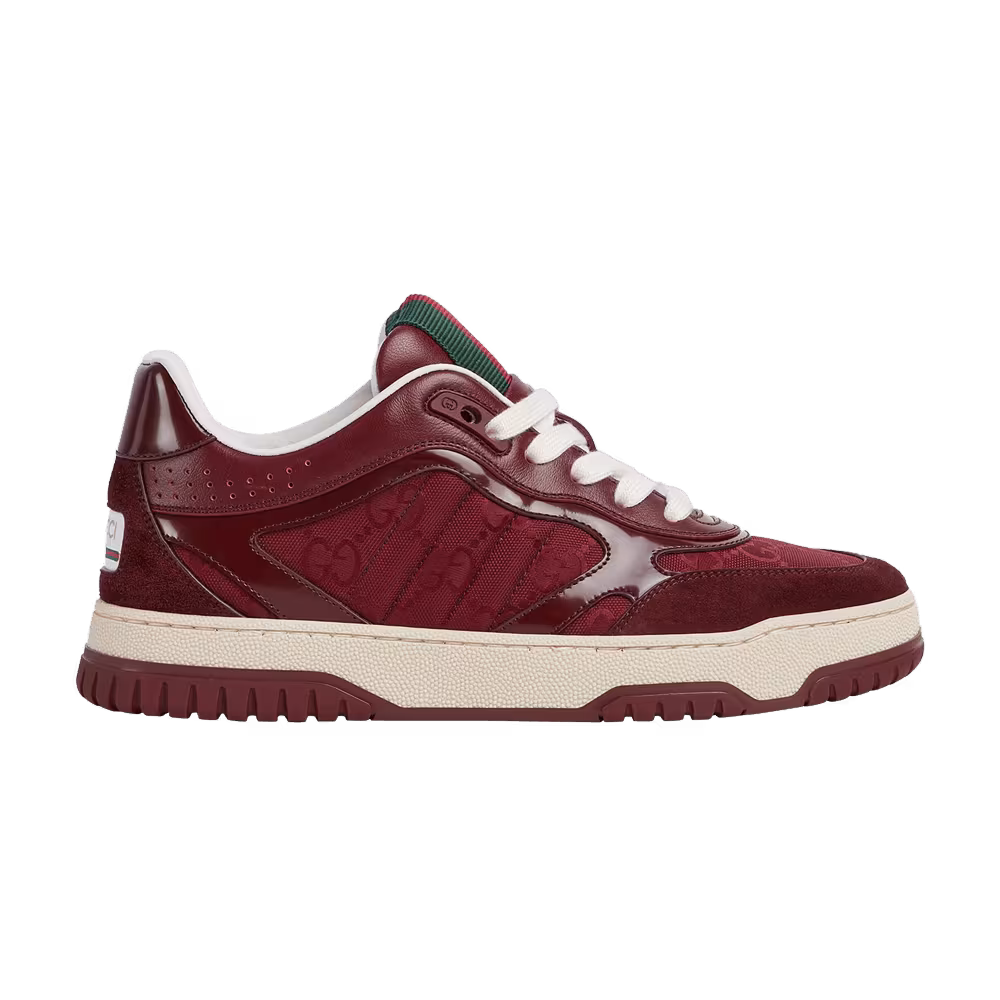 Gucci Women's Re-Web Sneaker GG Canvas - Rosso Ancora