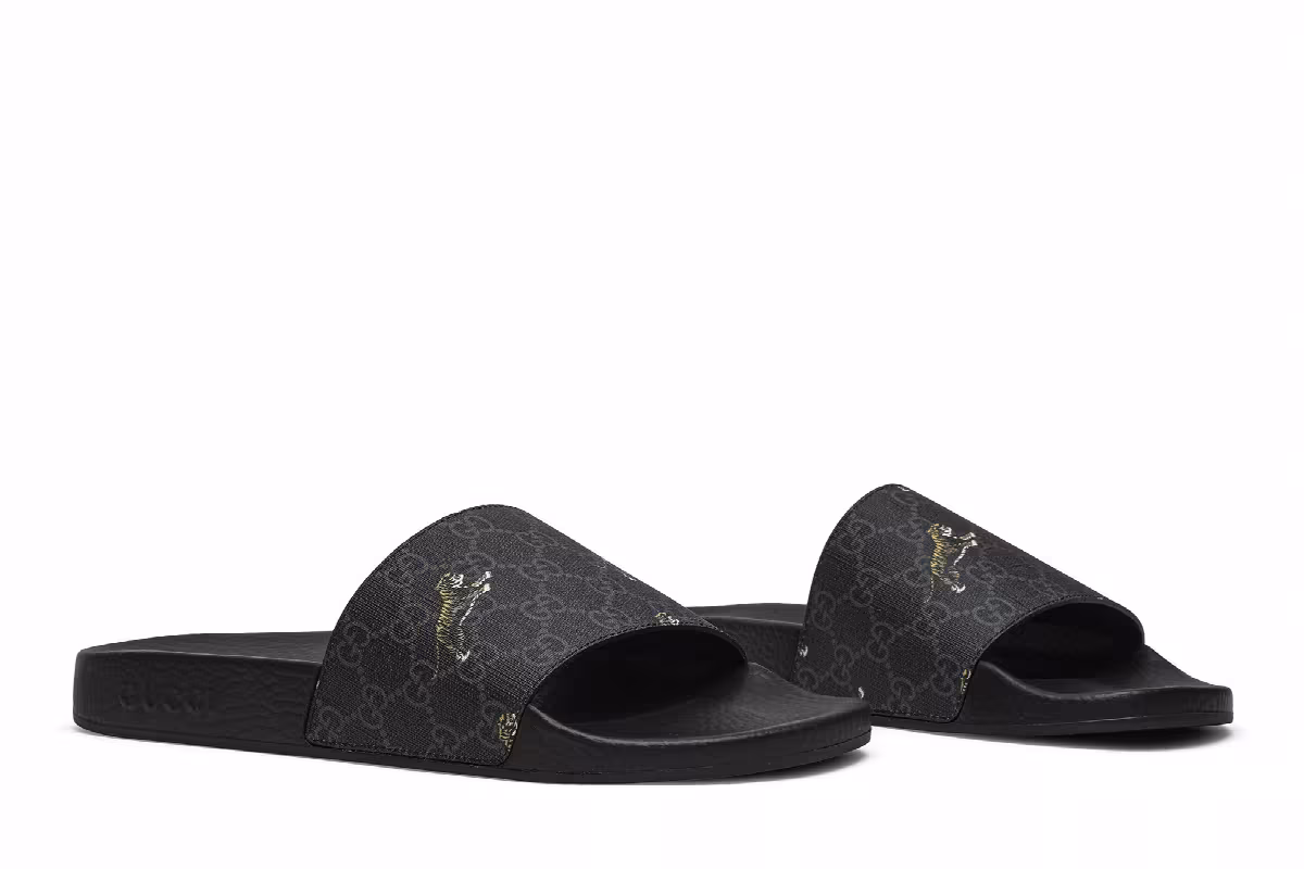 Gucci GG Supreme Slide Tiger, view 9