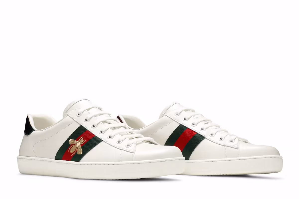 Gucci Ace Embroidered Bee, view 9