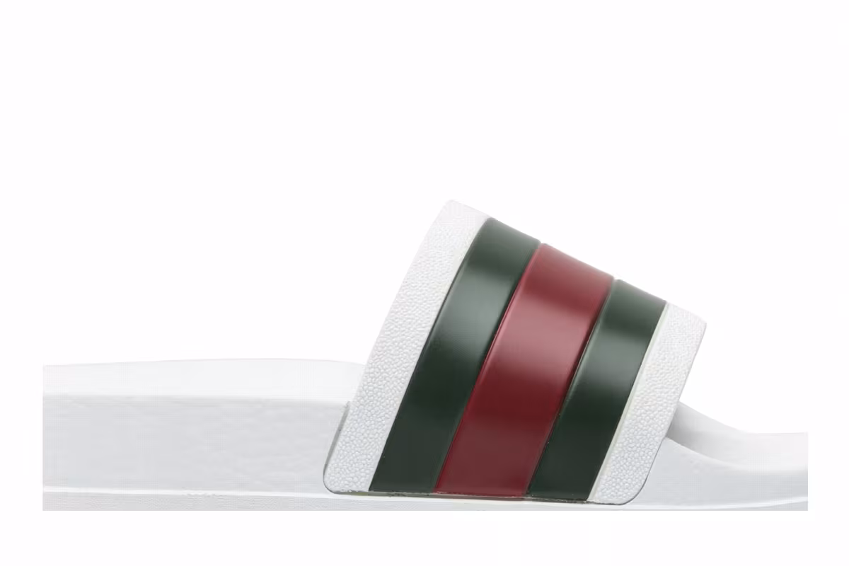 Gucci Web Slide White, view 3