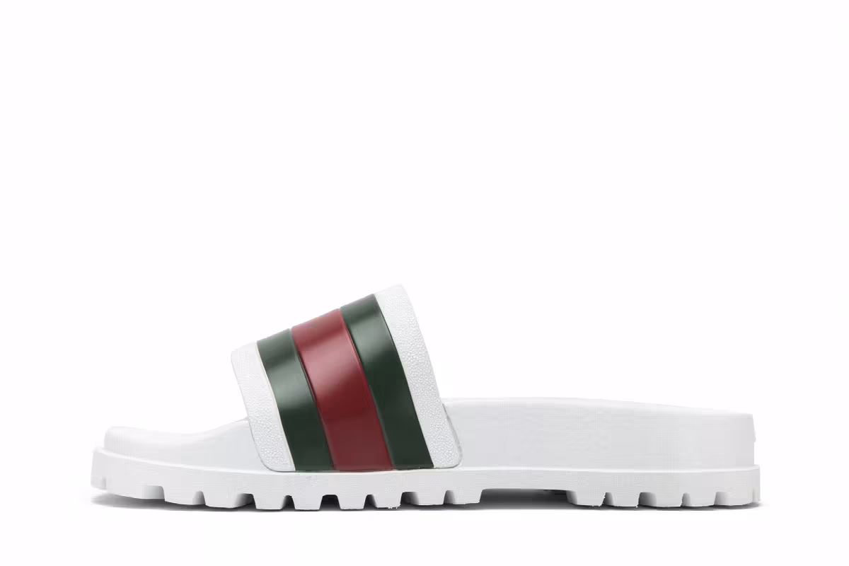 Gucci Web Slide White, view 4