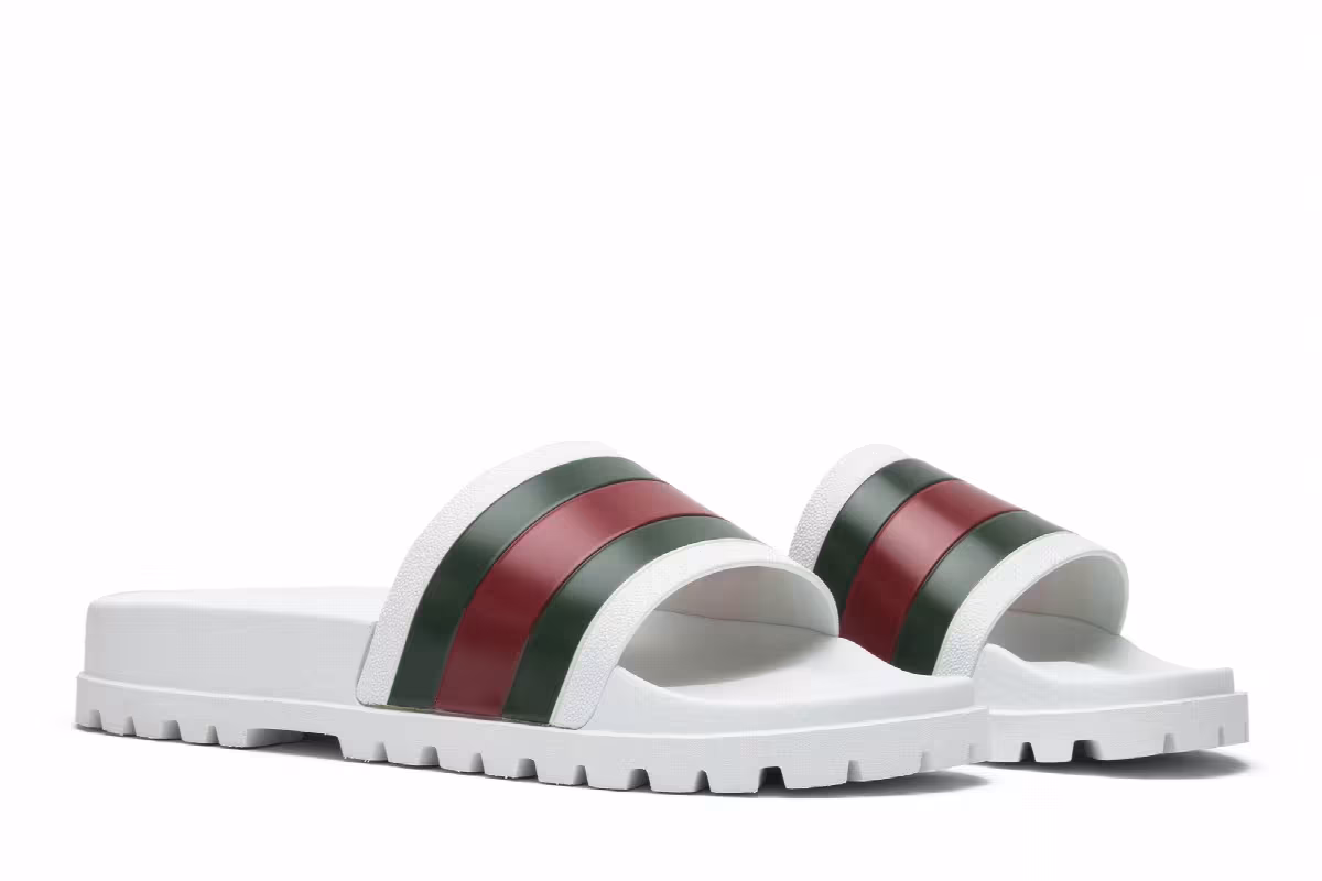 Gucci Web Slide White, view 9