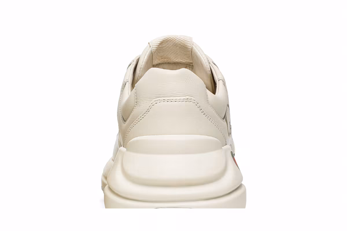 Gucci Women's Rhyton Leather Sneaker Logo, view 8