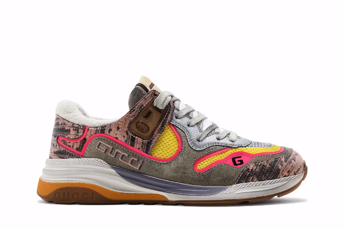 Gucci Women's Ultrapace Pink Tejus Printed, view 2