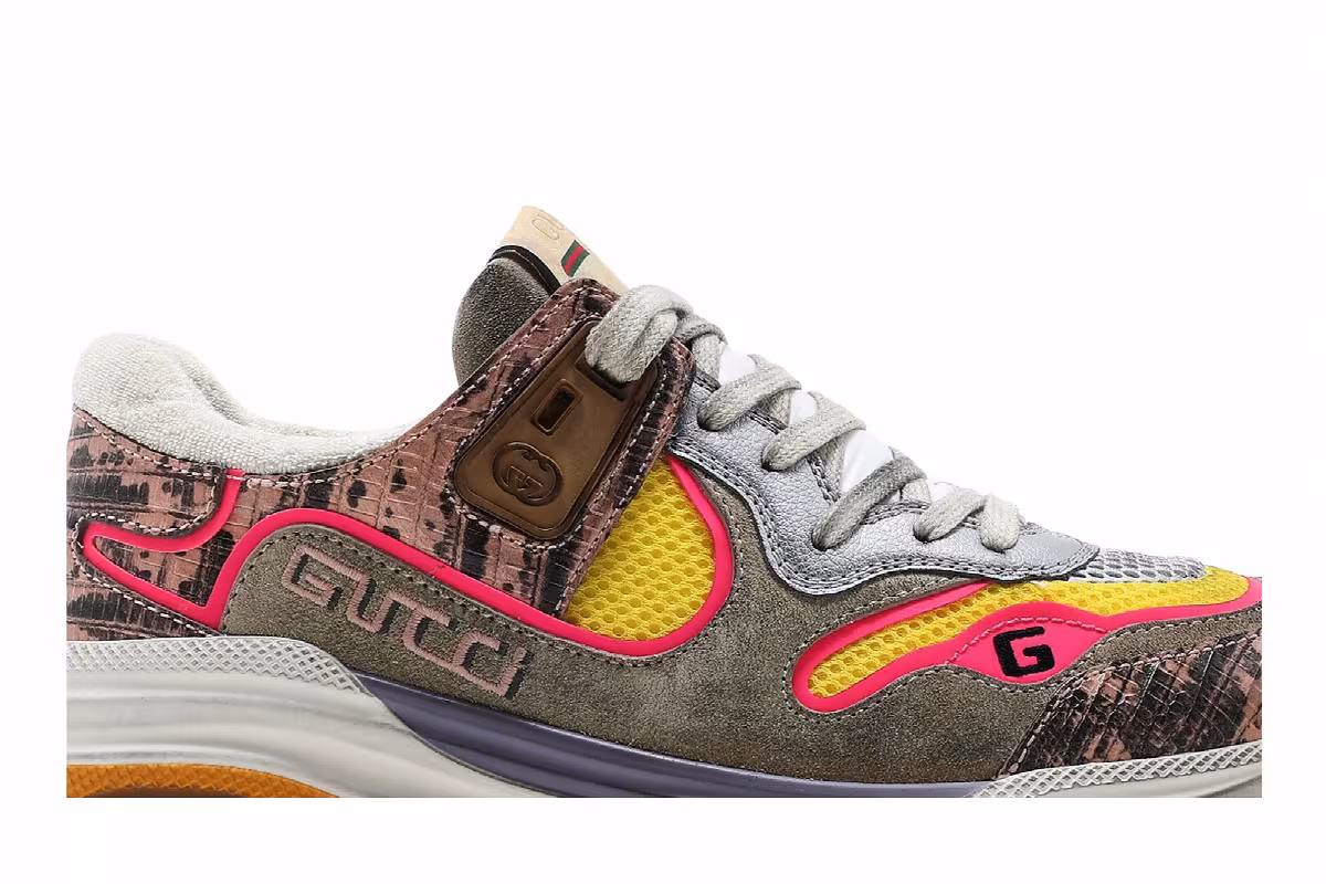 Gucci Women's Ultrapace Pink Tejus Printed, view 3