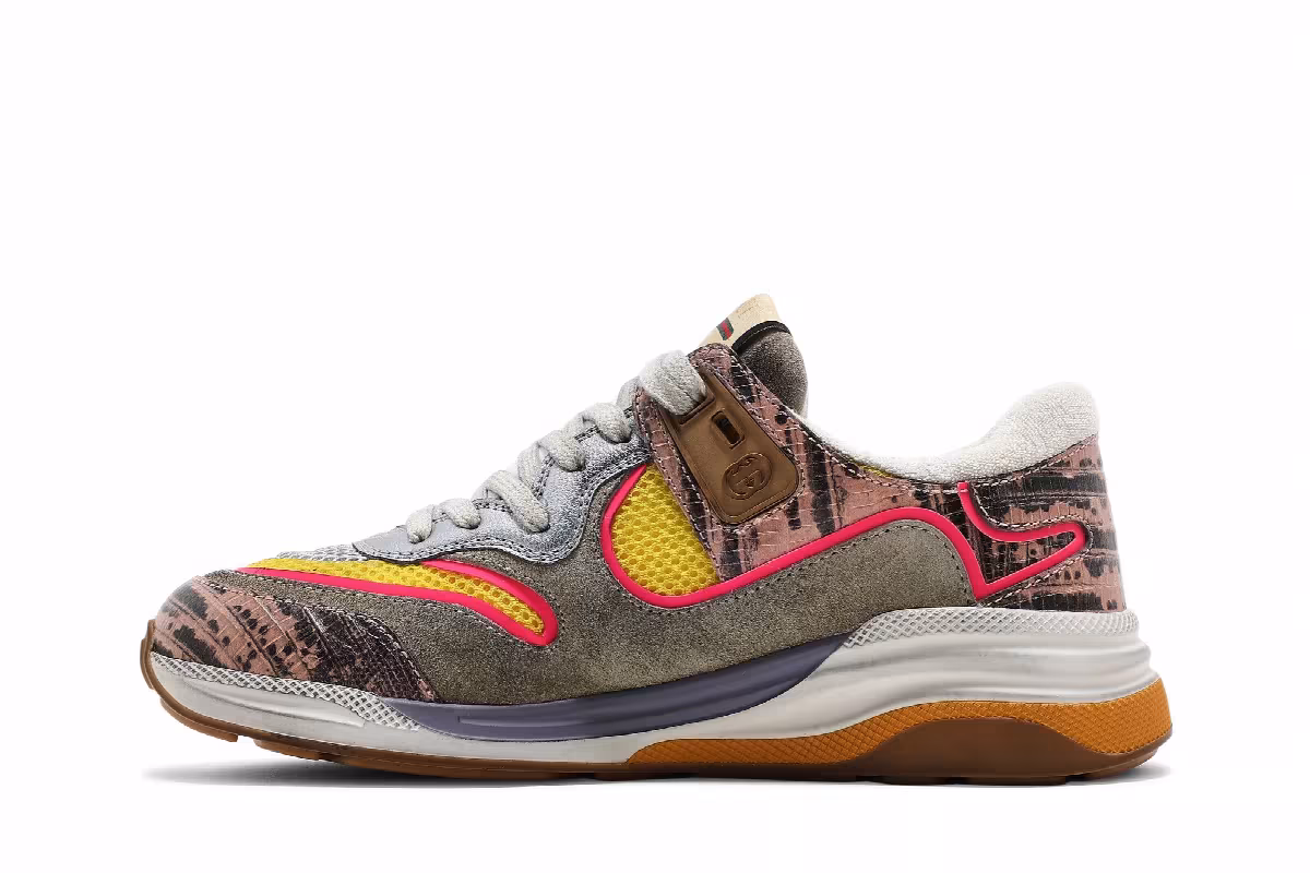 Gucci Women's Ultrapace Pink Tejus Printed, view 4
