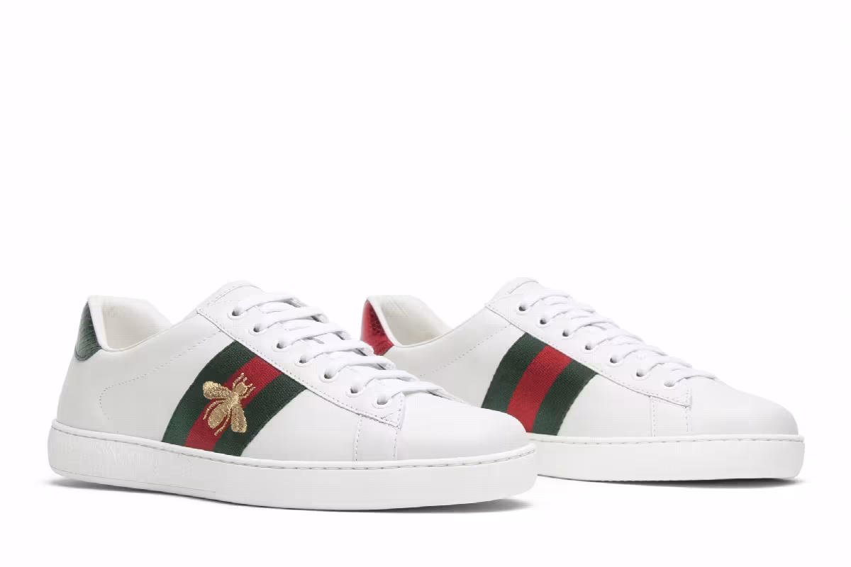 Gucci Ace Embroidered Bee, view 9