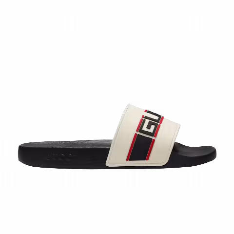 Gucci Stripe Rubber Slide 'Ecru'