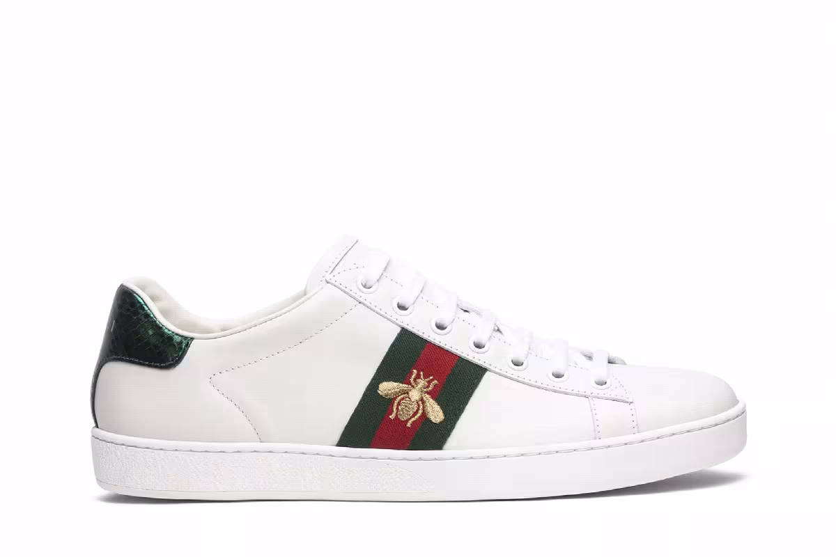 Gucci Women's Ace Embroidered Bee, view 2