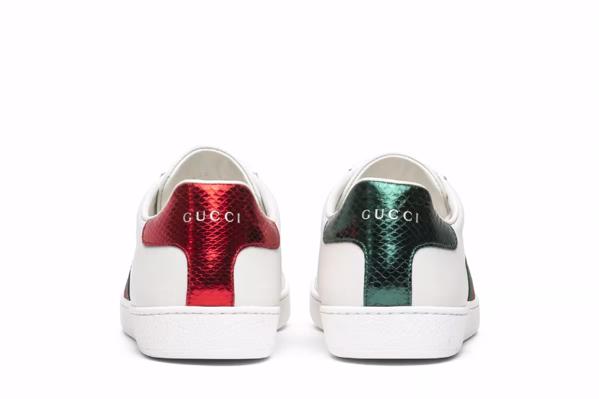 Gucci Women's Ace Embroidered Bee, view 7
