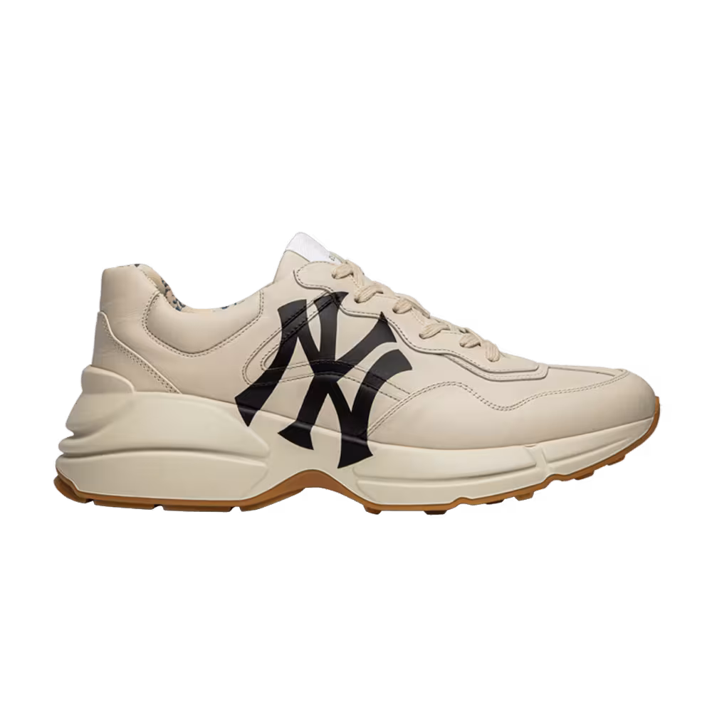 Gucci Rhyton Leather Sneaker NY Yankees