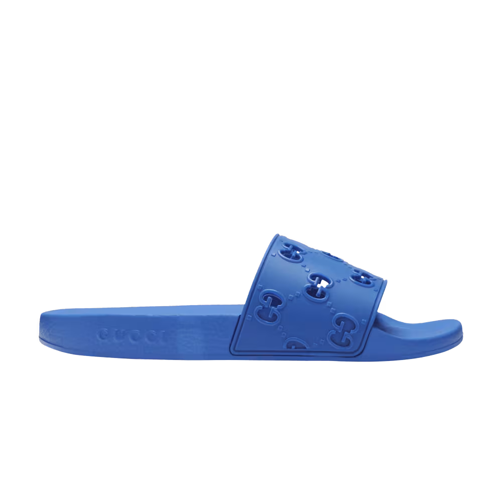 Gucci GG Rubber Slide Blue