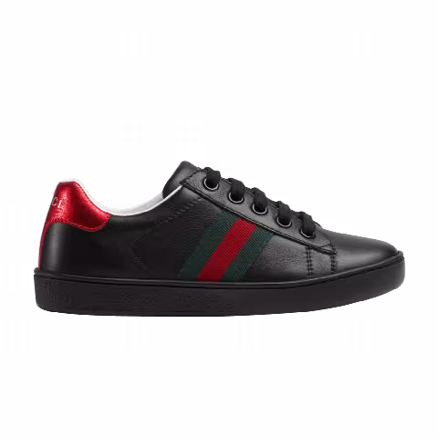 Gucci Ace Leather Kids 'Black'