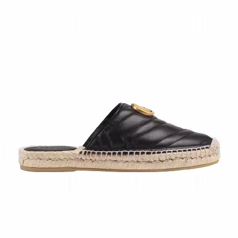 Gucci Wmns Espadrilles Mule 'Double G - Black'