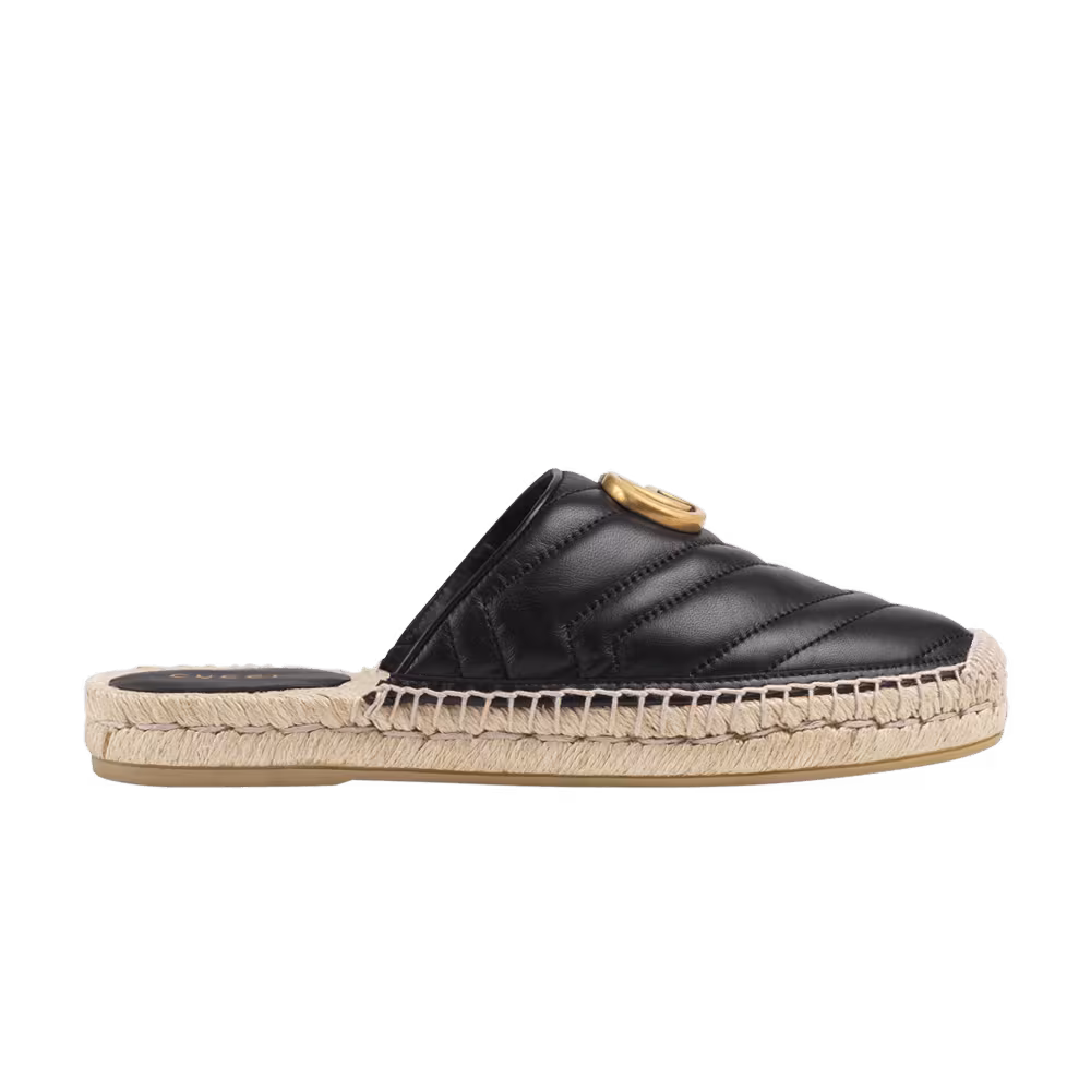 Gucci Women's Espadrilles Mule Double G - Black