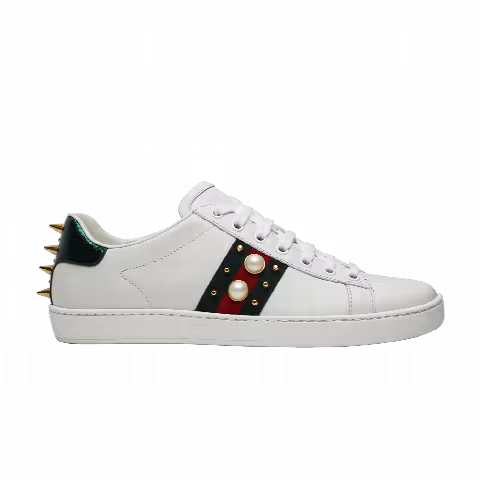 Gucci Wmns Ace Studded 'White'