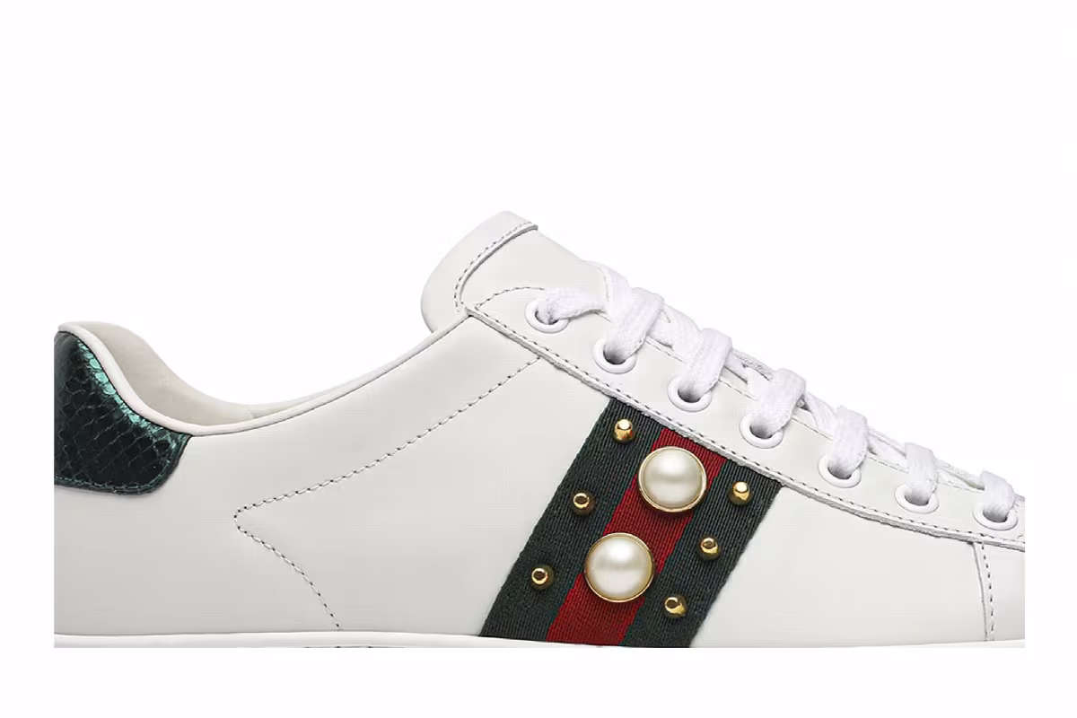 Gucci Women's Ace Studded White, view 3