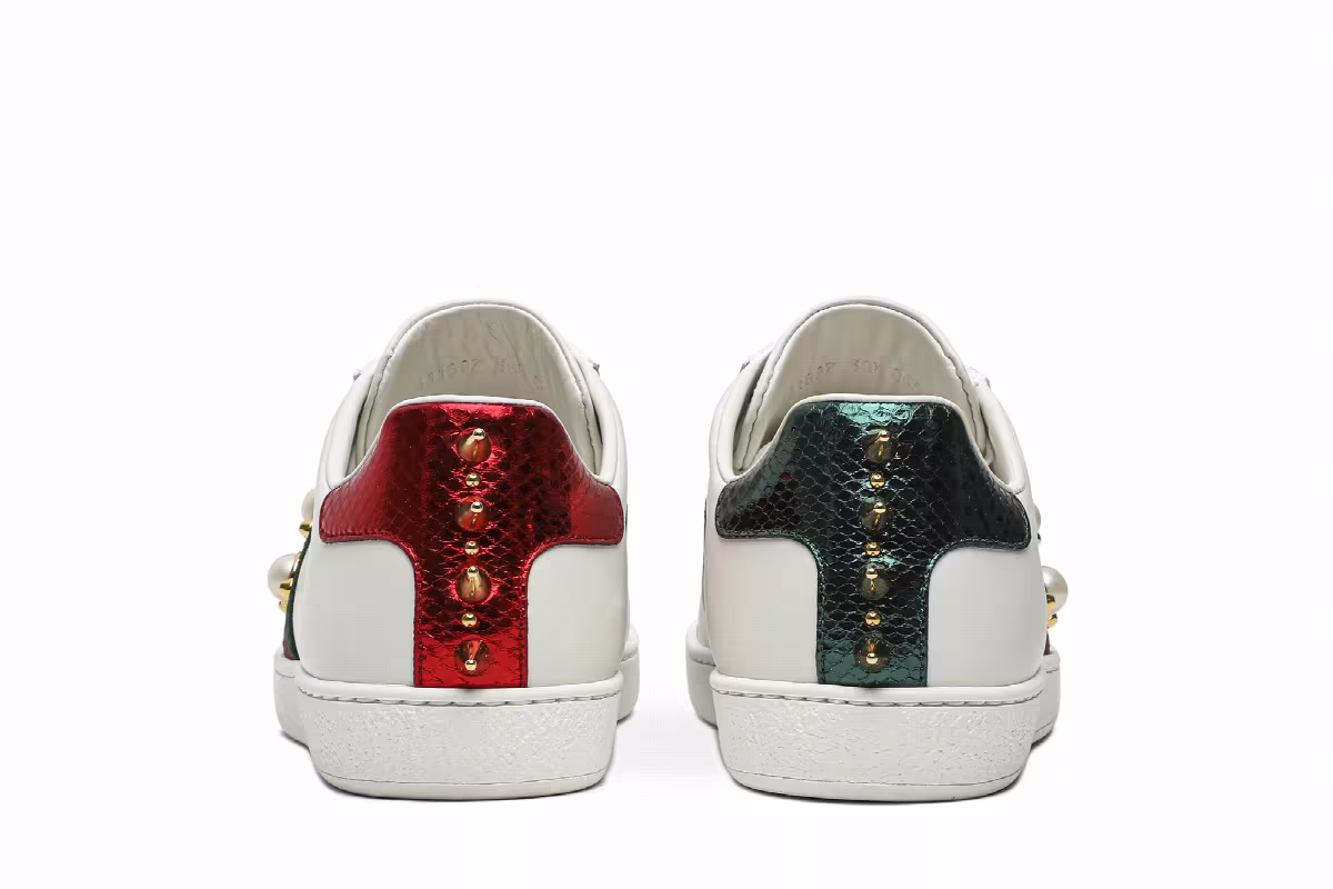 Gucci Women's Ace Studded White, view 7