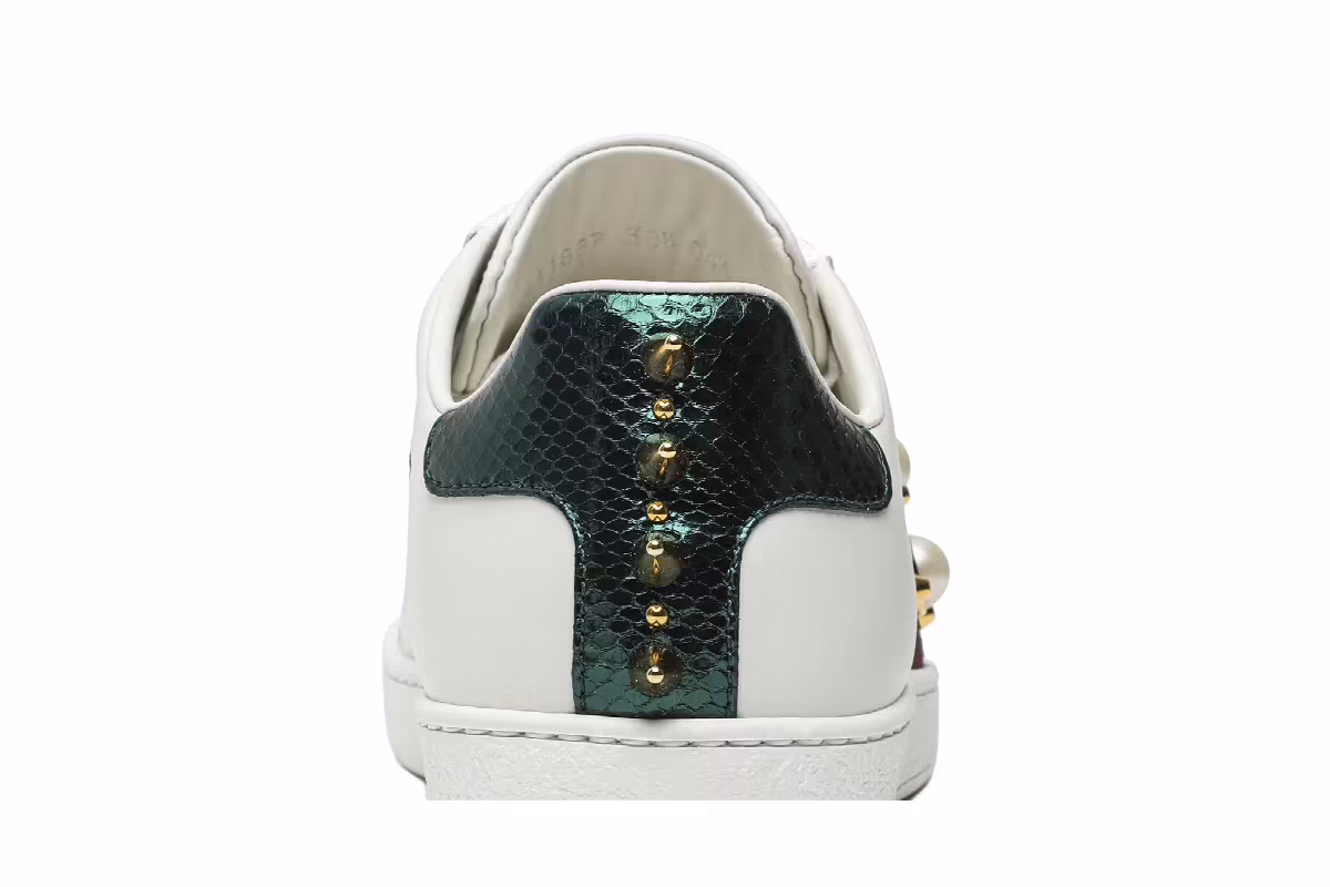 Gucci Women's Ace Studded White, view 8
