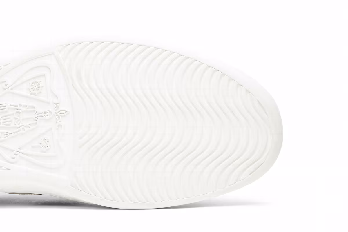 Gucci Stripe Leather Sneaker White Red Black, view 6