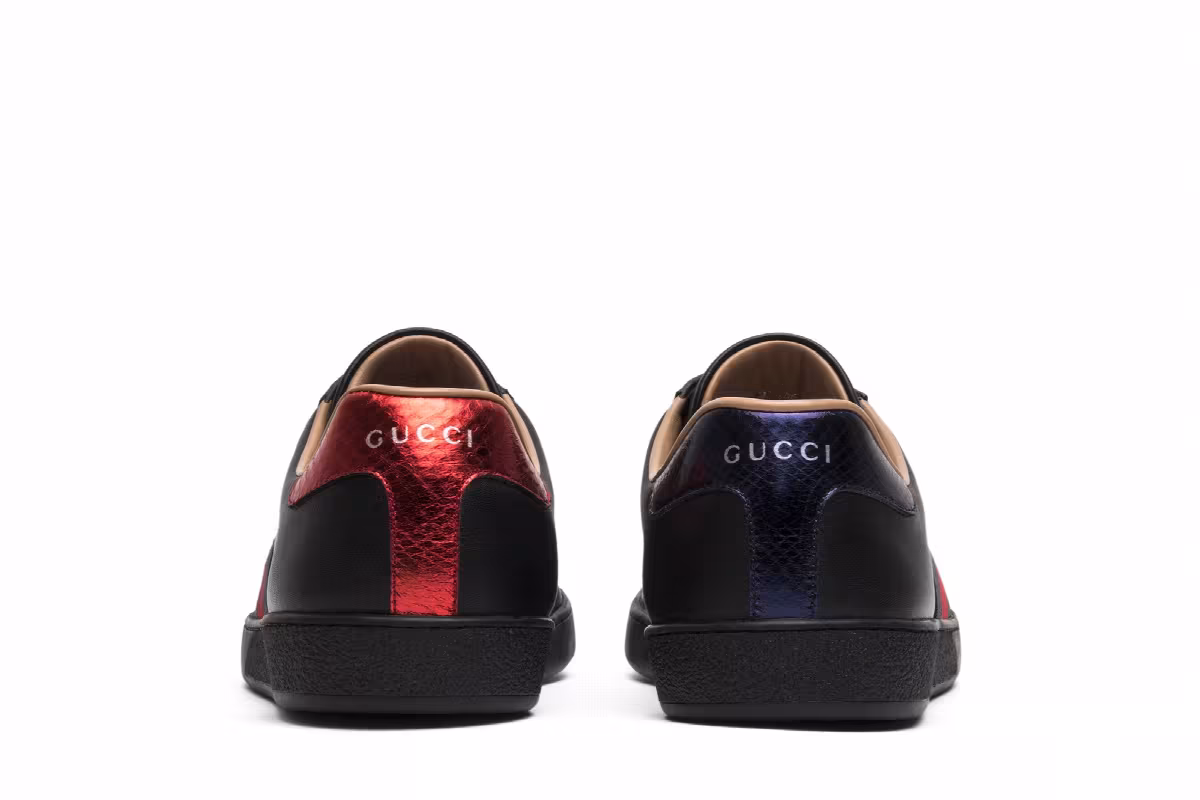 Gucci Ace Embroidered Black Bee, view 7