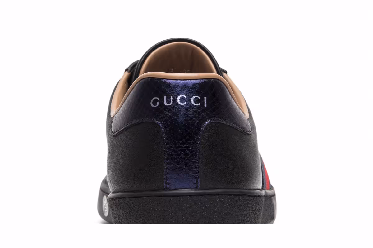 Gucci Ace Embroidered Black Bee, view 8