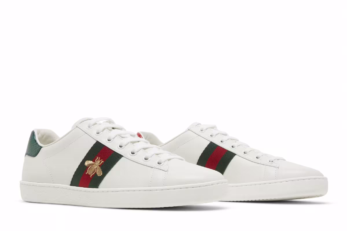 Gucci Women's Ace Embroidered Bee, view 9