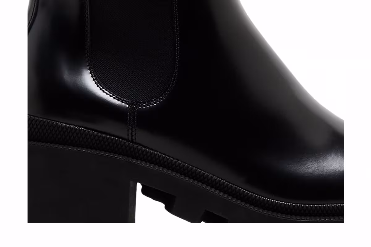 Gucci Women's Leather Ankle Boot Belt - Black, view 3
